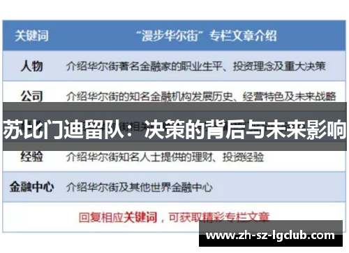 苏比门迪留队：决策的背后与未来影响